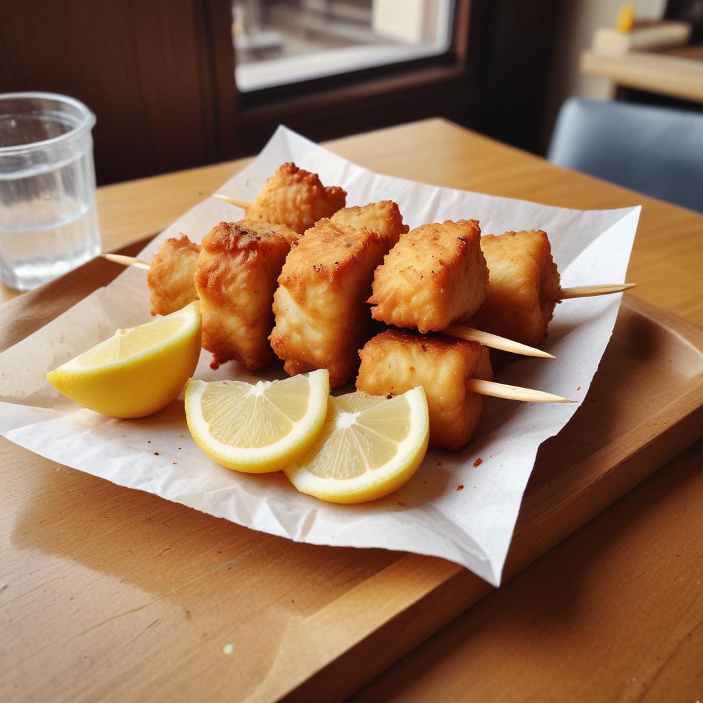 Brochette de cabillaud